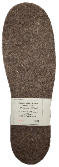 Cozy Feet Ahead: XL Alpaca Bliss Insole for Ultimate Comfort and Warmth