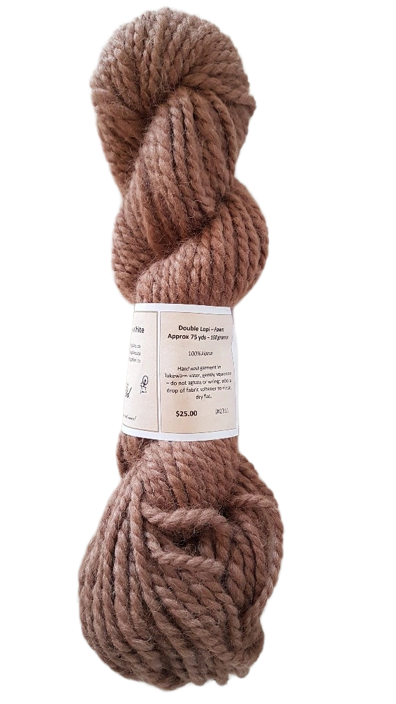 Luxurious Double Lopi Beige Alpaca Yarn - Soft, Warm, & Perfect for Projects!