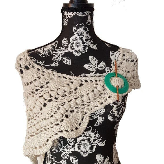 Cozy Alpaca Shawl Bobbles A Touch of Rustic Charm
